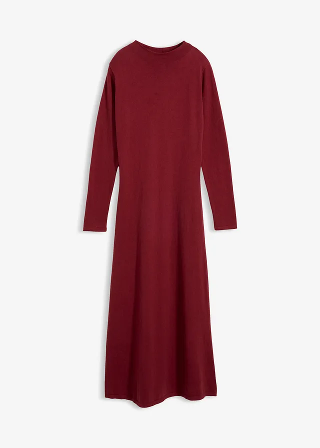 Rochie maxi din tricot fin cu cașmir în compoziție