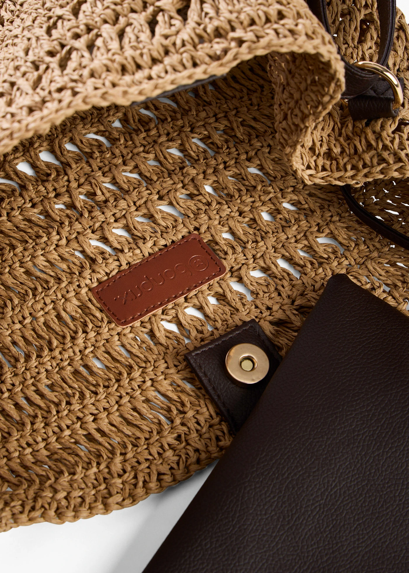 Sac à bandoulière aspect paille • beige naturel • Boutique bonprix