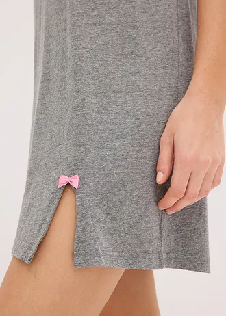 Chemise de nuit courte • gris chiné • Boutique bonprix