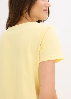 Krótka koszula nocna z czystej bawełny (2 szt.) • jasnoniebieski-jasnożółty w kwiaty • sklep bonprix