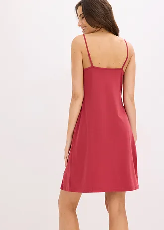 Nuisette courte à bretelles spaghetti • rouge cerise • Boutique bonprix