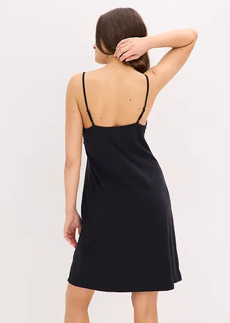 Nuisette courte à bretelles spaghetti • noir • Boutique bonprix