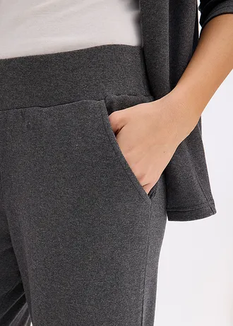 Domáce oblečenie, vrúbkované • antracitová melírovaná • obchod bonprix