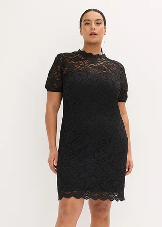 Rochie din dantelă, culoare: negru