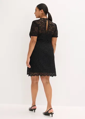 Rochie din dantelă, culoare: negru