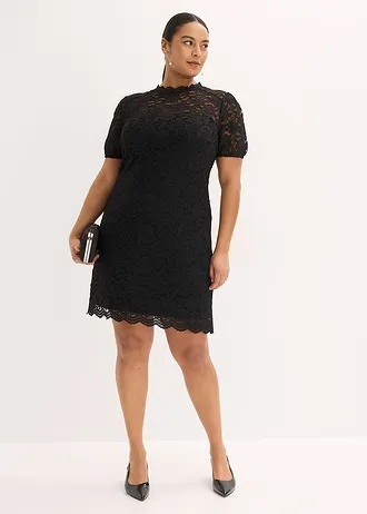 Rochie din dantelă, culoare: negru