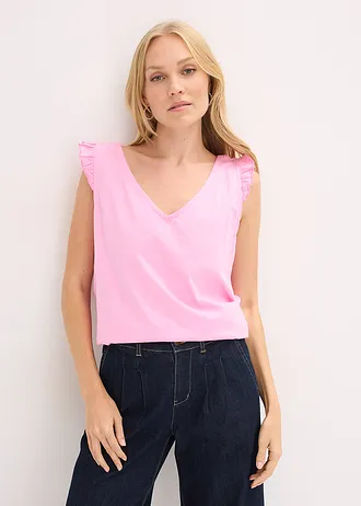 Maiou din bumbac organic 100% • roz pal • magazin bonprix