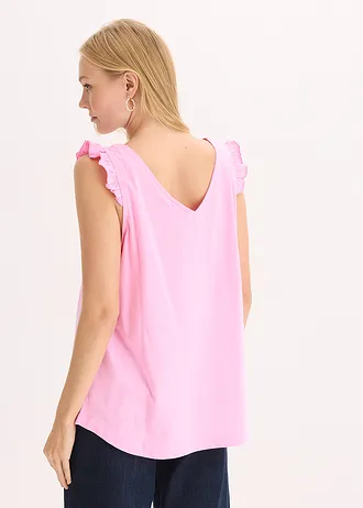 Top van biologisch katoen • roze • bonprix online shop