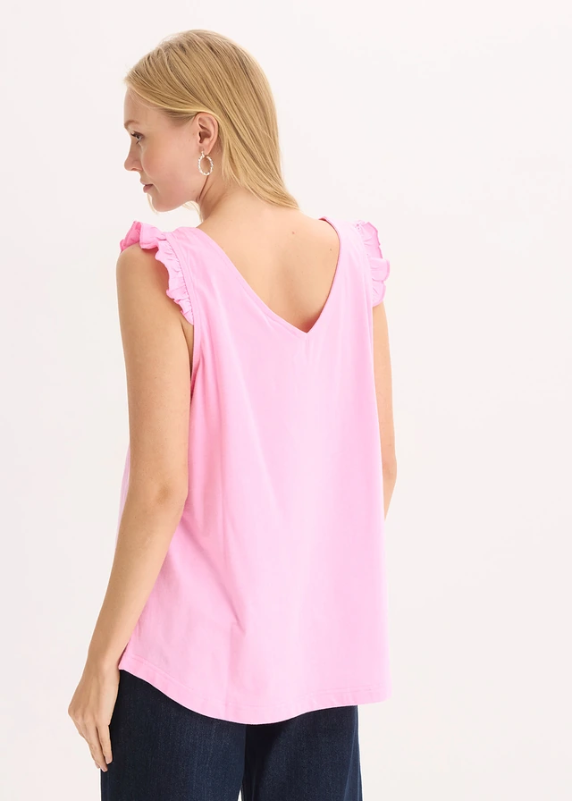 Top van biologisch katoen, Kleur: roze