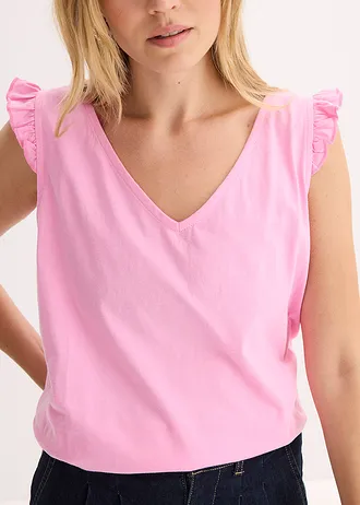 Top van biologisch katoen • roze • bonprix online shop