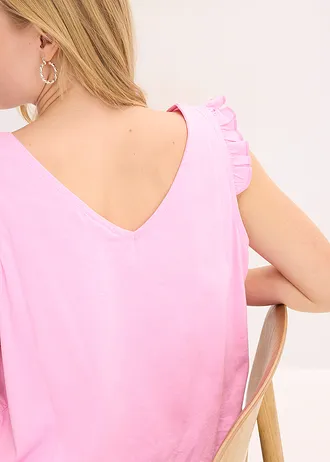 Top z čistej bio bavlny • ružová • obchod bonprix