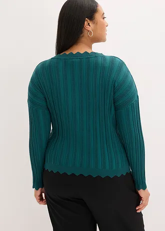 Kort ajour vest, Kleur: pepergroen