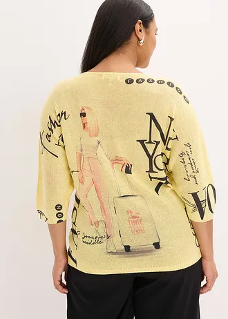 Svetr, barva: světle žlutá