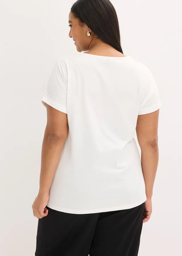 T-shirt 100% coton, Couleur: écru
