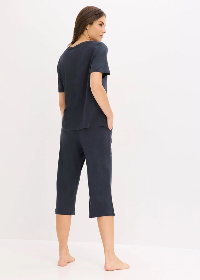Pyjama corsaire doux, Couleur: bleu intense