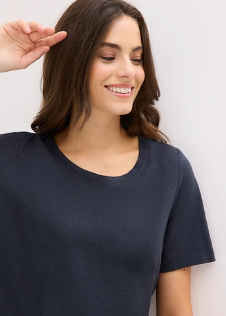 Pijama Capri din amestec moale de viscoză • albastru intens • magazin bonprix