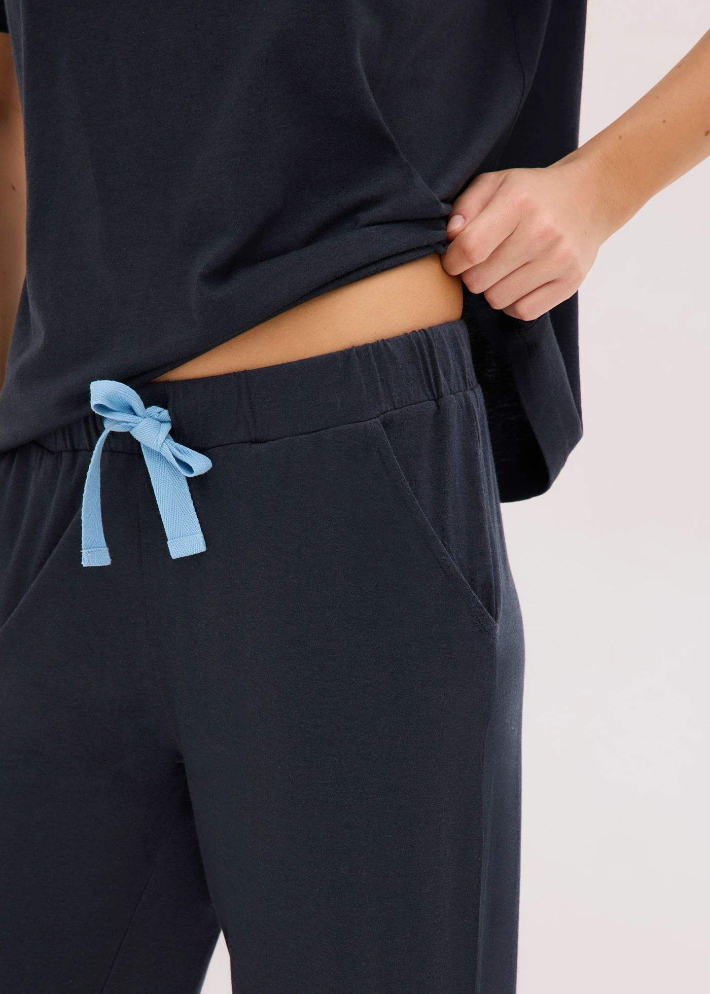 Pyjama corsaire doux • bleu intense • Boutique bonprix