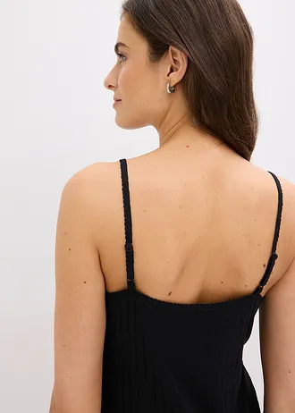 Pyjama van zachte pointelle jersey • zwart • bonprix online shop