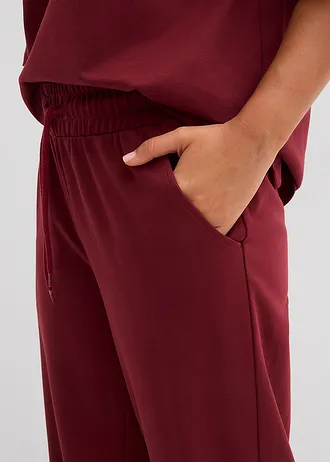 Dzsörzé nadrág interlock anyagból • rubinvörös • bonprix áruház