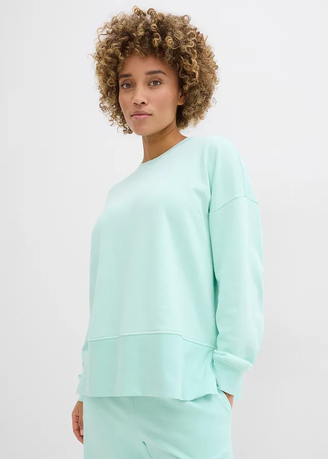 Sweat-shirt oversize, Couleur: menthe clair