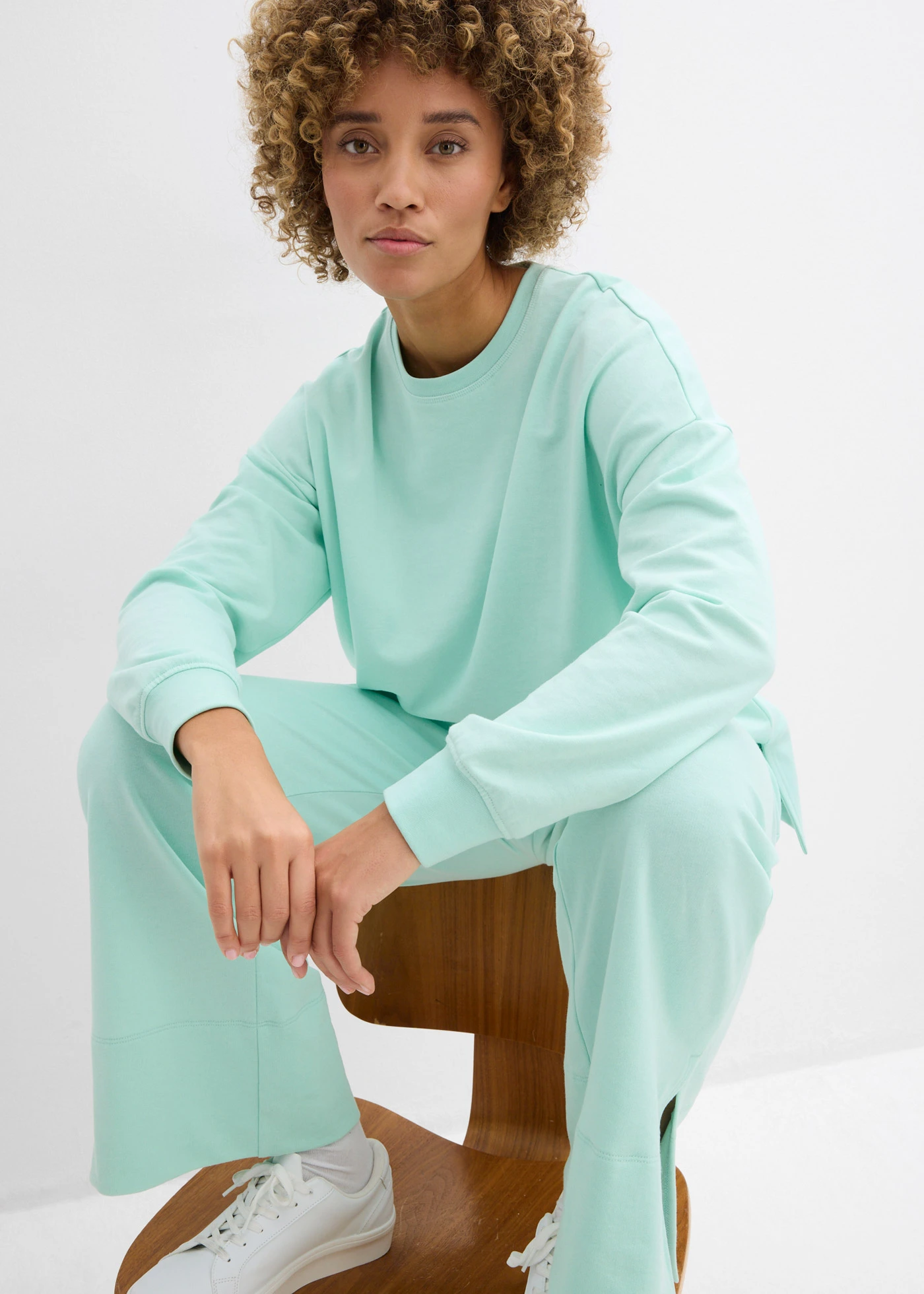 Oversize mikina z bavlněné směsi • světle mátová • bonprix obchod