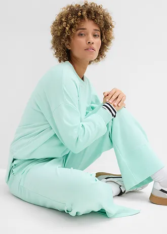 Pantaloni casual din amestec de bumbac • verde-mentă deschis • magazin bonprix