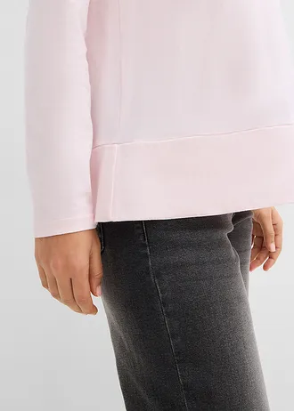 Longsleeve van biologisch katoen • lichtroze • bonprix online shop