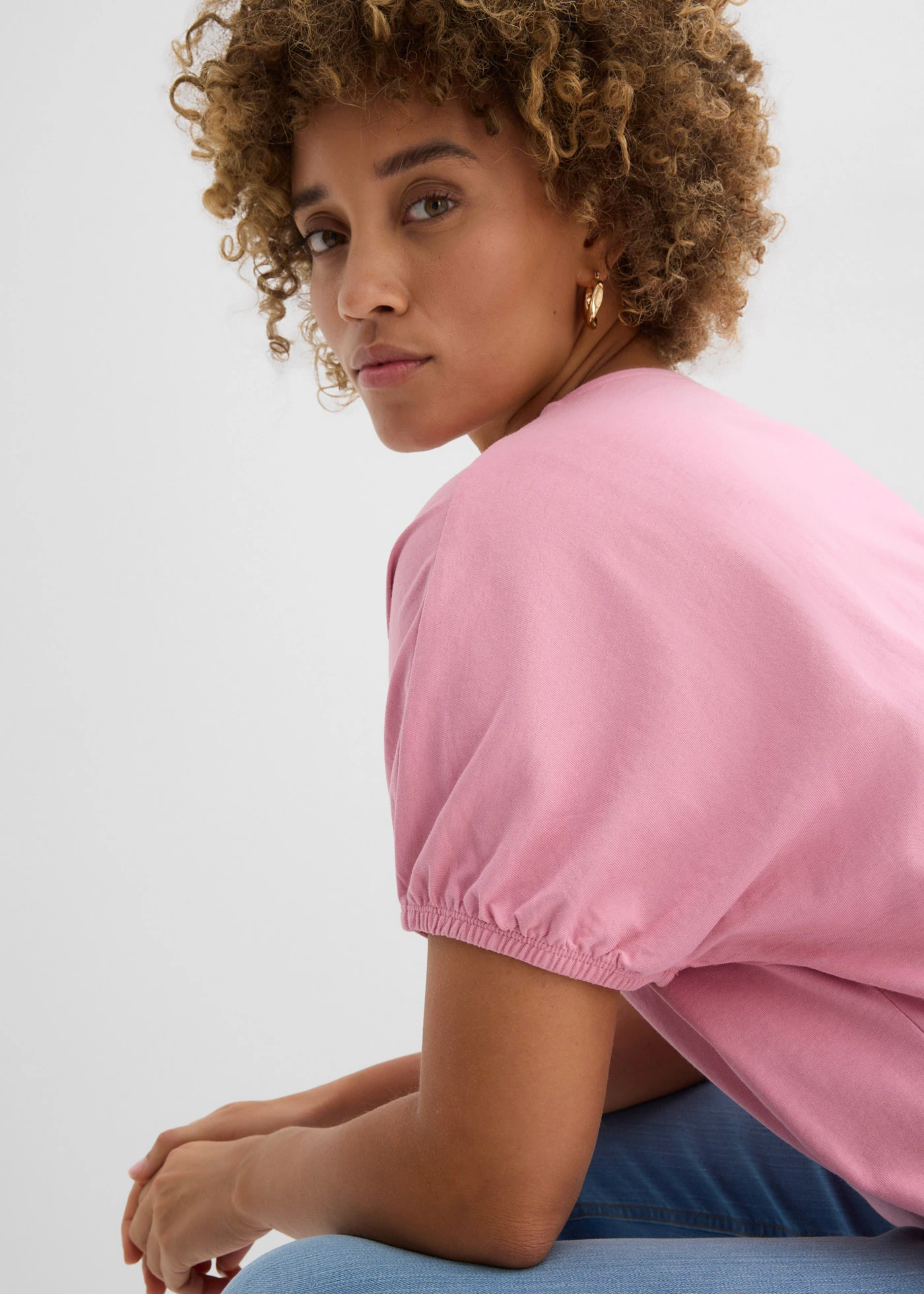 Tricou din bumbac organic • violet-orhidee fumuriu • magazin bonprix