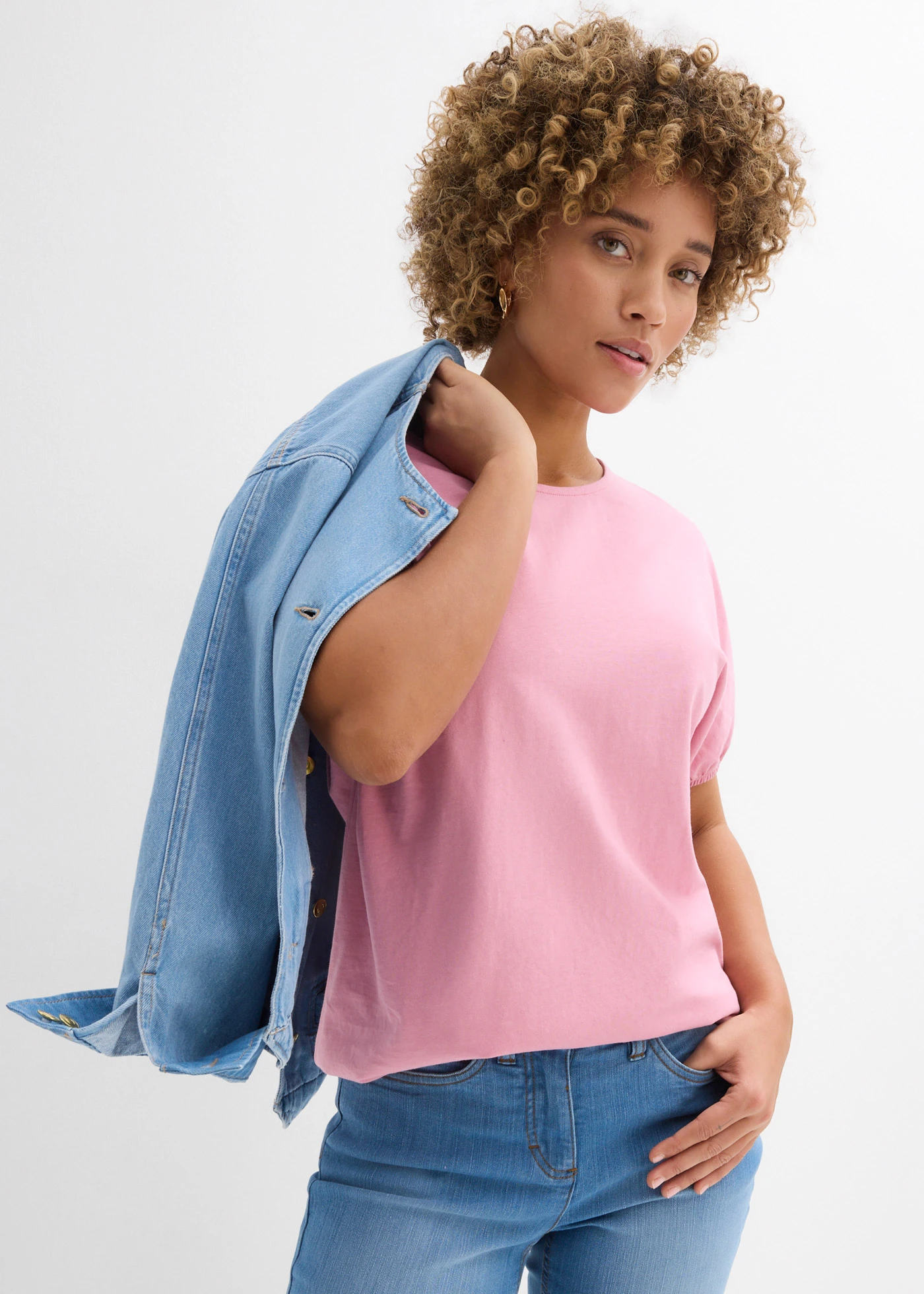 Tricou din bumbac organic • violet-orhidee fumuriu • magazin bonprix