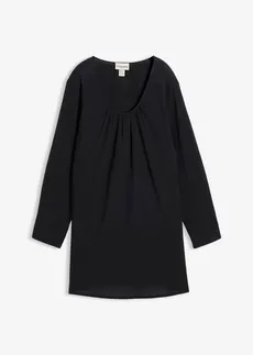 Długa tunika z bawełny • czarny • sklep bonprix