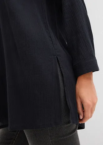 Lange tuniek van katoen • zwart • bonprix online shop