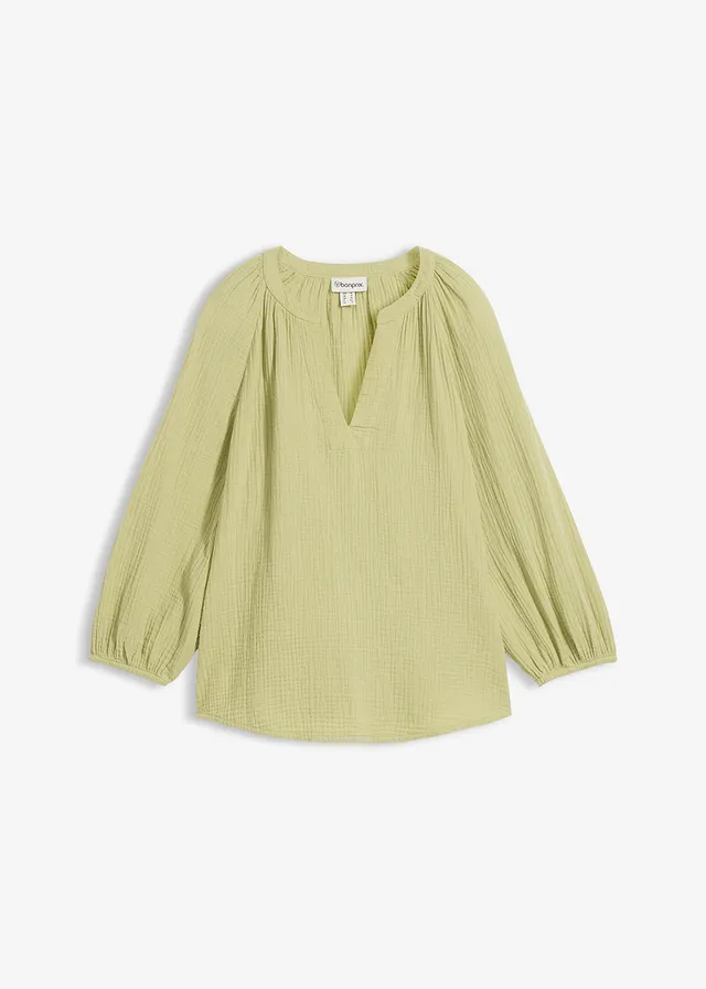 Oversized blouse van mousseline