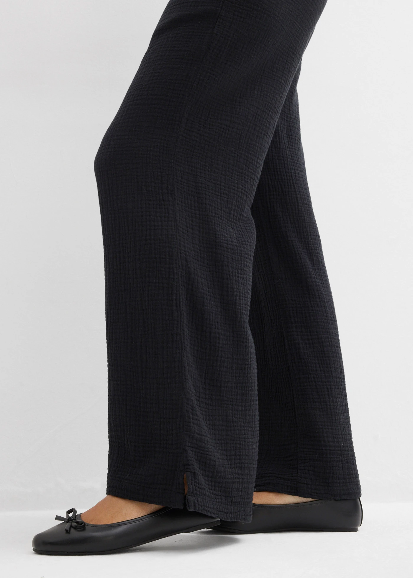 Palazzo nadrág szellős muszlinból • fekete • bonprix áruház