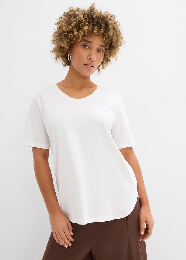Wijd T-shirt van biologisch katoen • wit • product-page.page-title-suffix
