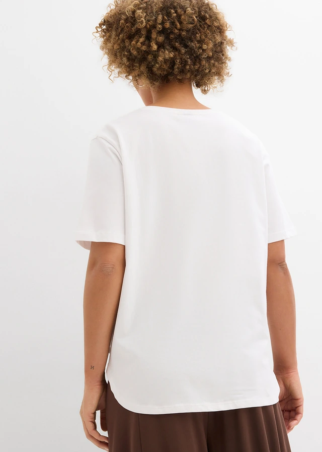 Wijd T-shirt van biologisch katoen • wit • product-page.page-title-suffix