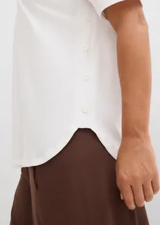 Tricou lejer din bumbac organic • alb • magazin bonprix