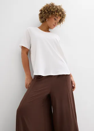 T-shirt ample en coton • blanc • Boutique bonprix