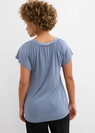 T-shirt en viscose extensible • bleu fumé • Boutique bonprix