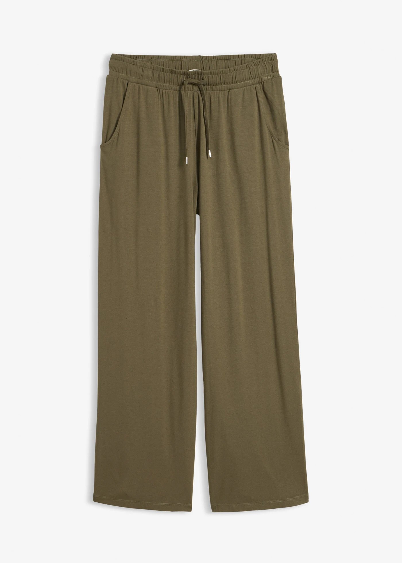 Pantaloni din jerse cu șiret în talie • oliv închis • magazin bonprix