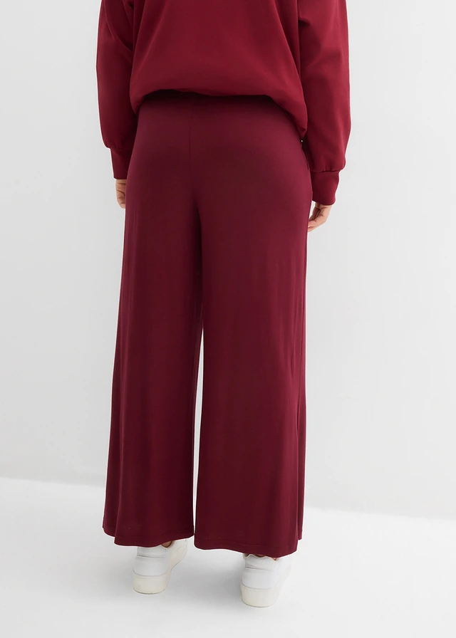 Pantalon fluide en jersey viscose, longueur 7/8 • rouge érable • product-page.page-title-suffix