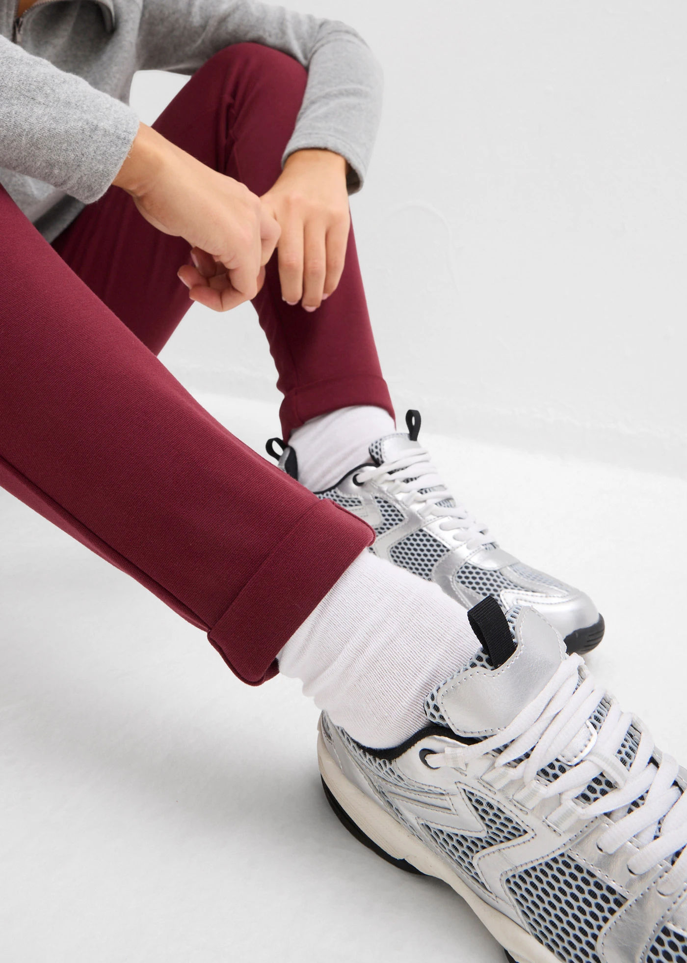 Broek van viscosemix • esdoornrood • bonprix online shop