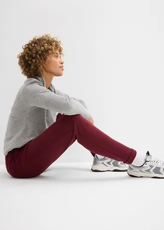 Broek van viscosemix • esdoornrood • bonprix online shop