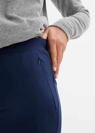 Univerzální sportovní legíny s kapsami na zip • tmavě modrá • bonprix obchod