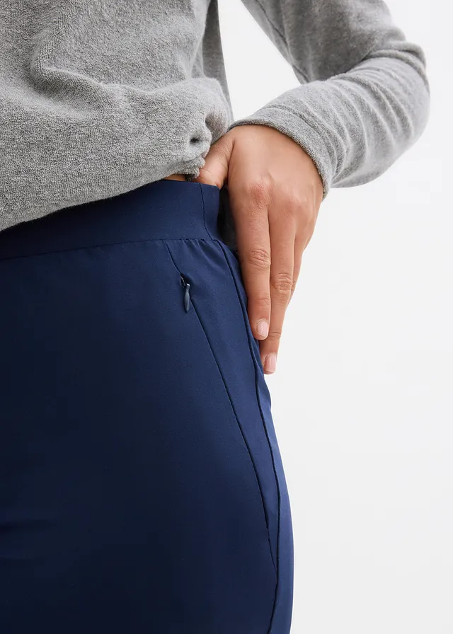 Allround sportlegging met ritszakken • donkerblauw • product-page.page-title-suffix