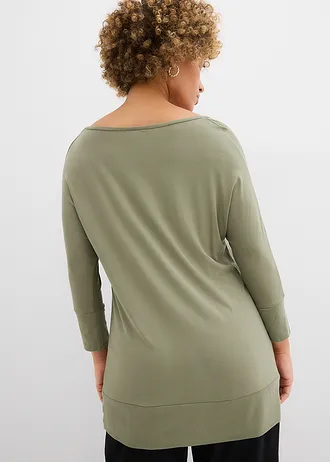 T-shirt oversize en viscose fluide • olive • Boutique bonprix