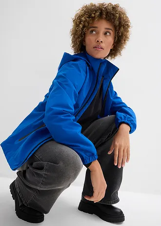 Veste imperméable ultra légère • bleu arctique/noir • Boutique bonprix