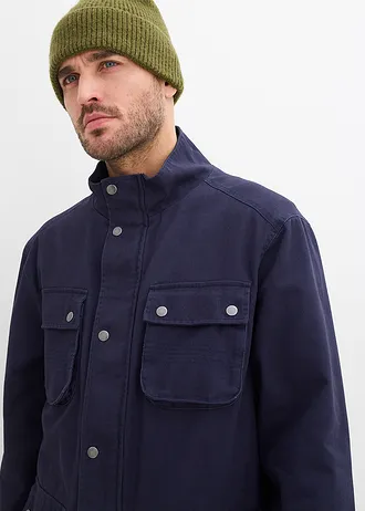 Tussenjas van puur katoen • donkerblauw • bonprix online shop