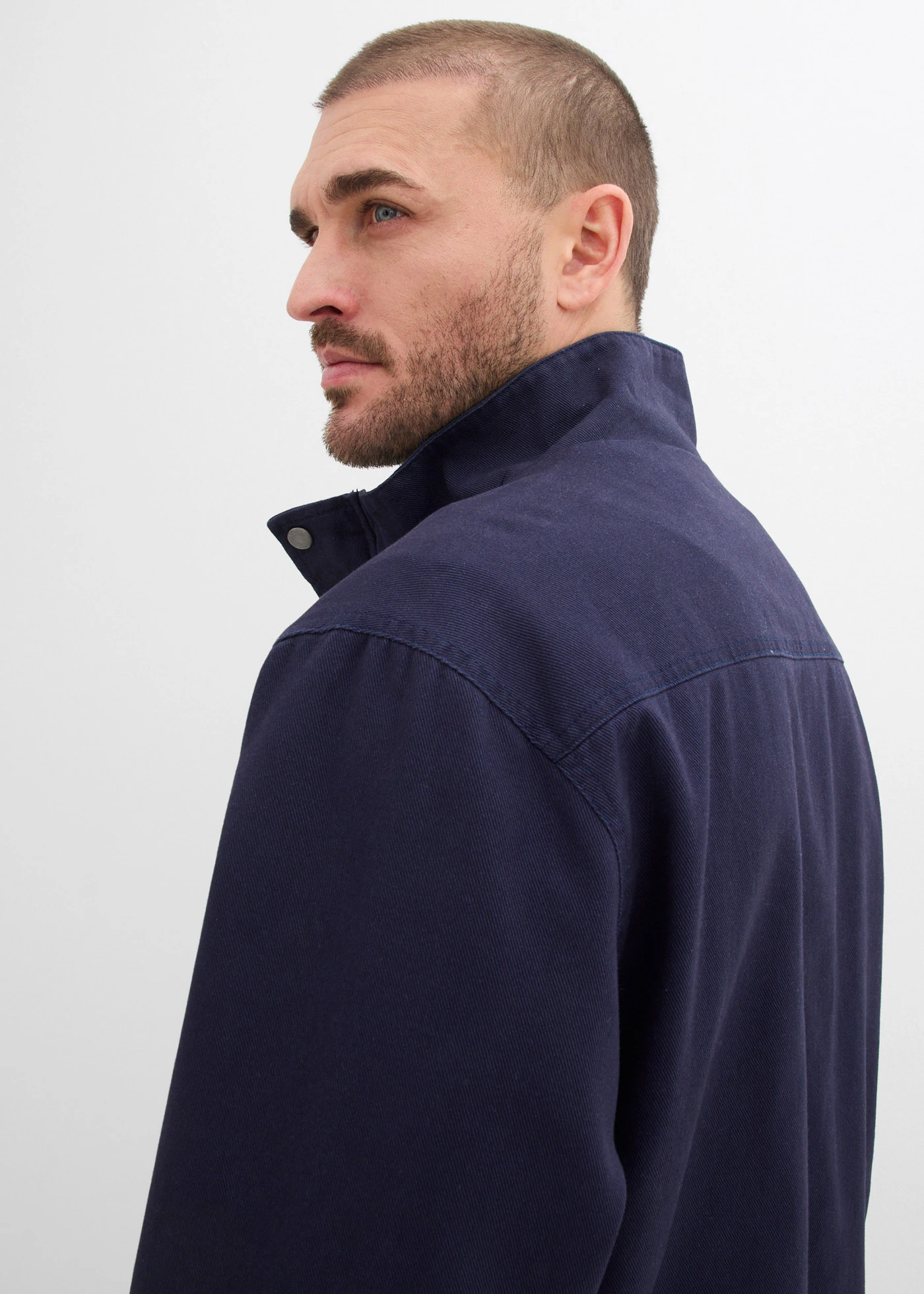 Tussenjas van puur katoen • donkerblauw • bonprix online shop