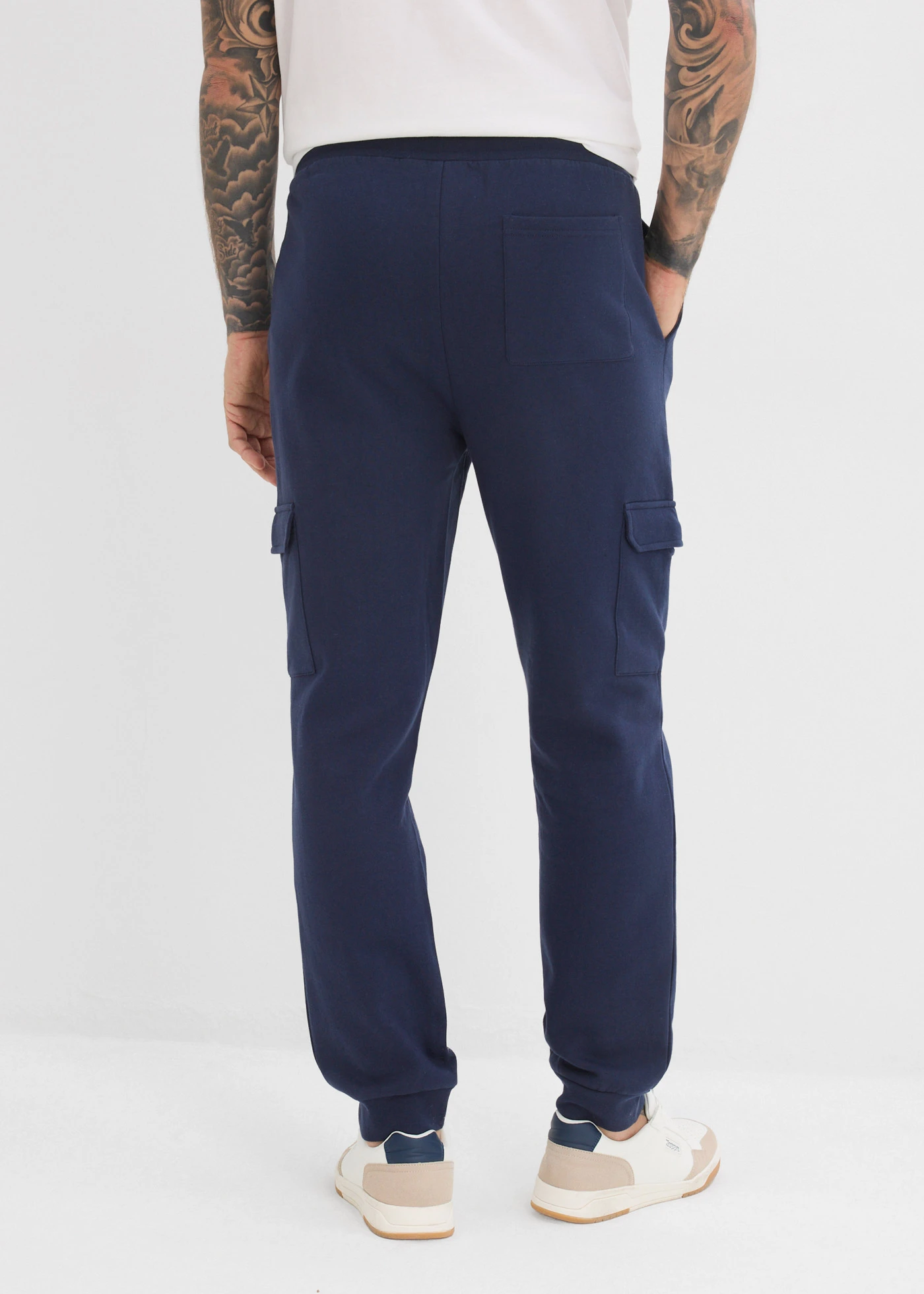 Cargo joggingbroek van biologisch katoen • donkerblauw • bonprix online shop