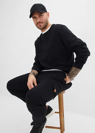 Tepláky z čistej bio bavlny • čierna • obchod bonprix